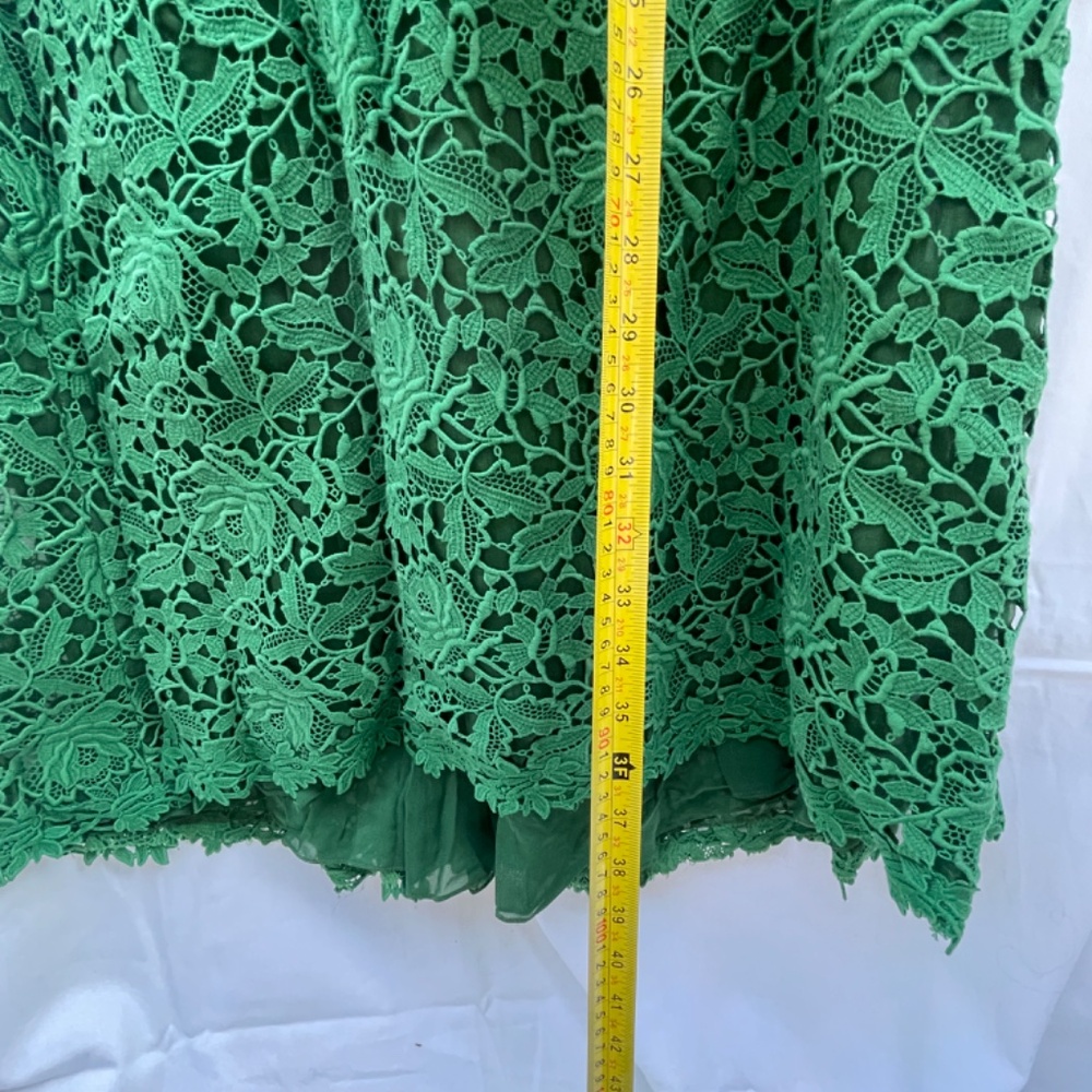 Valentino, Lace Dress, Emerald Green, XS - Picture 13 of 16
